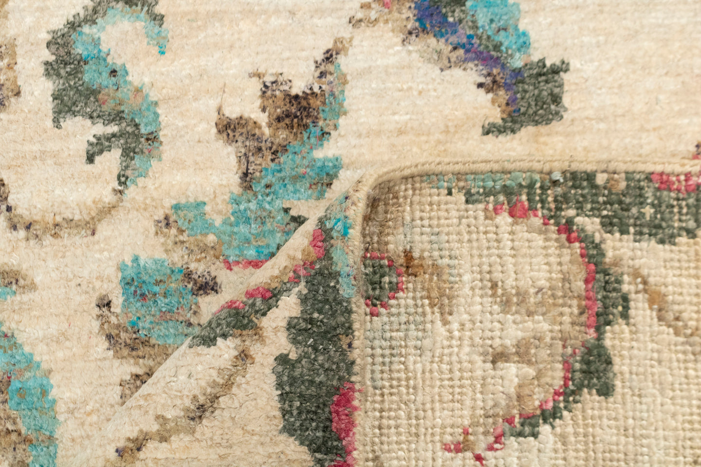 8x10 Buy Floral Persian 100% Saree Silk Ivory Area Rug | Shritija Rugs | Rugs Online London